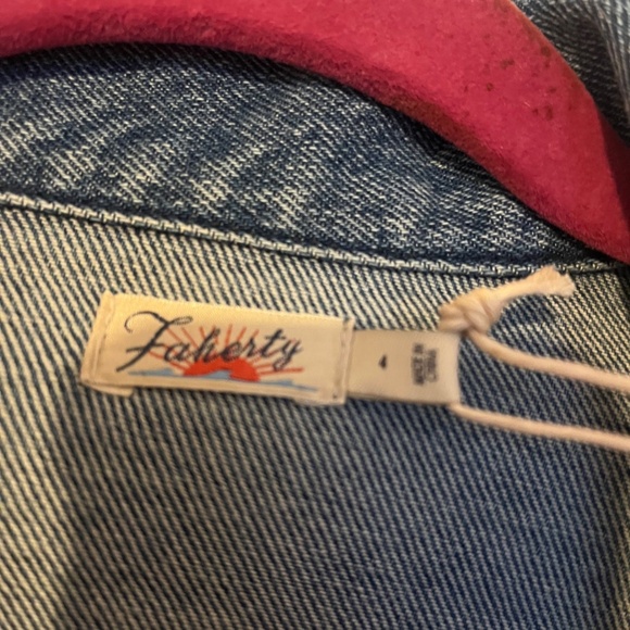 NWT - Faherty - Michelle Denim Dress - Size 4 - Picture 6 of 7